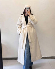 Oversized Belted Long Coat