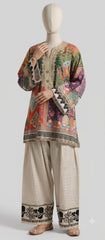 Shabika Premium Lawn Printed 2-Piece Farshi Style suit.