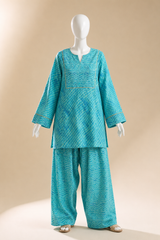 Premium Quality Lawn Hand Work Chunari Farshi Style 2-piece suit.