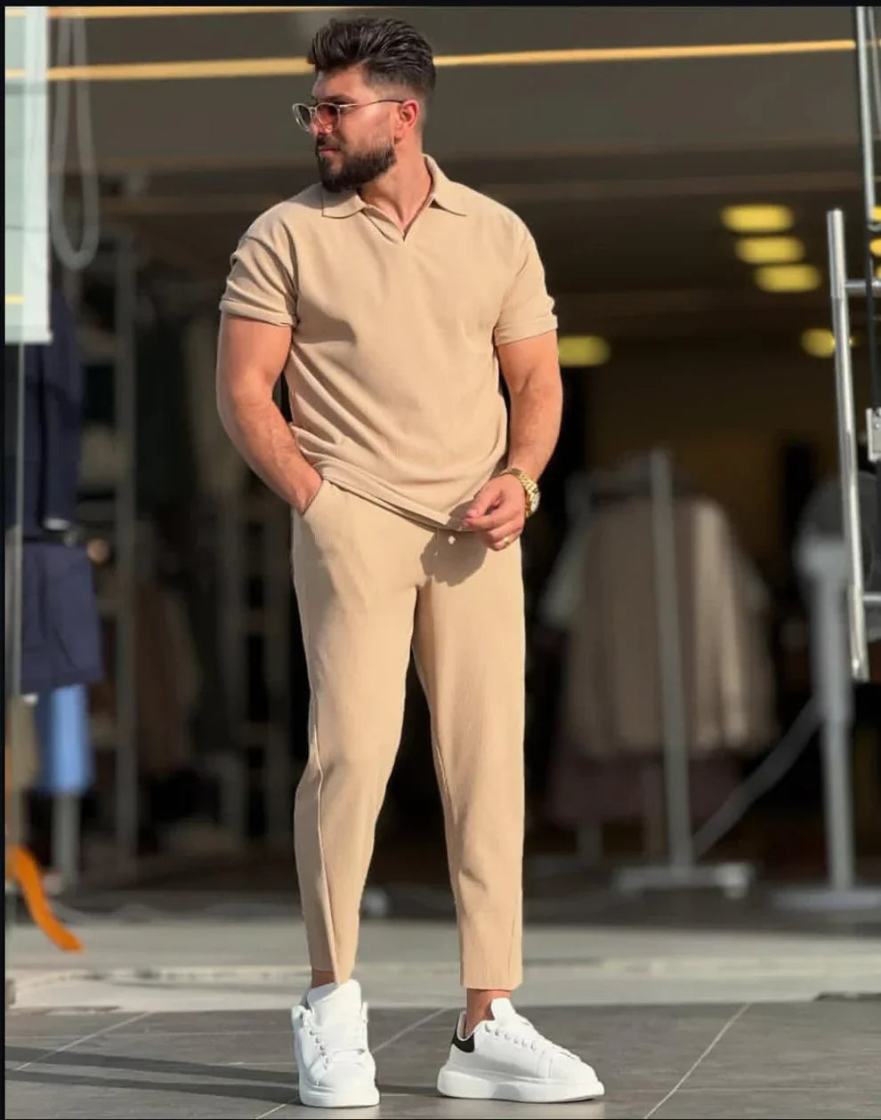 Men’s Premium Polo Co-Ord Set MMSS-12