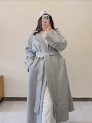 Oversized Belted Long Coat